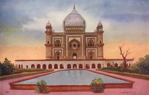 Safdar Jang Tomb, Delhi (färgfoto) av Indian photographer
