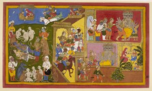 Add.15297(1), f.34 Sahibdin och verkstad, Rama och Lakshmana Bound, från 