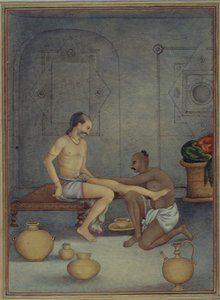 Lägg till 27255 fol.208v A Man with his Ghulam Servant, från 