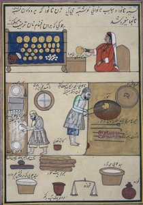 "Album of Kashmiri Trades", ca 1860 (akvarell på papper) av Indian School