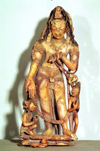Avalokitesvara figur, från Kashmir av Indian School