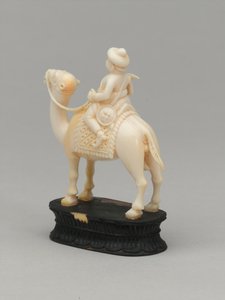 Svart riddare, schackpjäs, Indien, 1820 ca av Indian School