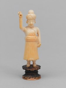 Svart bonde, schackpjäs, Indien, 1820 ca av Indian School