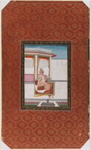 Chandhu Lal, 1875-1900 (ogenomskinlig wc & guld på papper) av Indian School