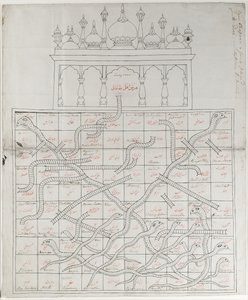 Design för spelet Snakes and Ladders av Indian School