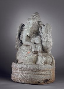 Ganesha, 1100-1200-tal (granit) av Indian School