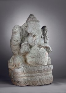 Ganesha, 1100-1200-tal (granit) av Indian School