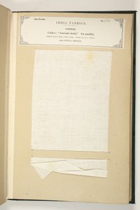 Gurrah Cloth, Patna, Bengal, från The Collection of the Textile Manufacturers of India, av John Forbes Watson, publicerad 1866 av Indian School