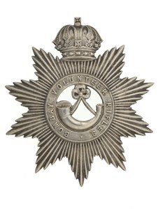 Hjälmmärke, Bombay Volunteer Rifles, 1877-1901 av Indian School