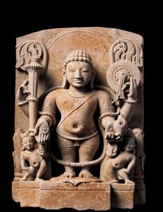 Indisk konst: Divinity Vishnu. Högrelief. 900-talet. Från Meerut. av Indian School