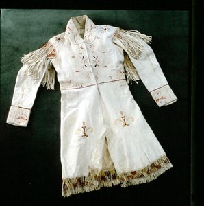 JJ Audubons (1785-1851) dekorerad kappa (textil) av Indian School