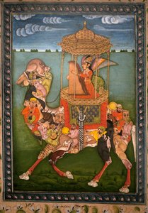 Magisk kamel. Målad miniatyr, cirka 1750, konst av Rajasthan och Pahari (Indien). Koreas nationalmuseum, Seoul (Sydkorea). av Indian School