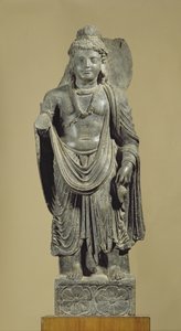 Maitreya, Gandhara (grå skiffer)