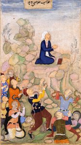 Moses och ormplågan, 1602-05 (ogenomskinlig wc på papper) av Indian School