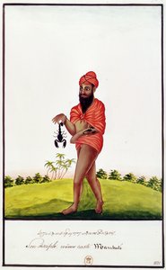 Ms Indien 743 Säljare av medel mot skorpionbett, 1831 av Indian School