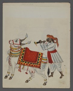 En av en uppsättning av nio bilder som visar indianer i olika yrken (wc på papper) av Indian School