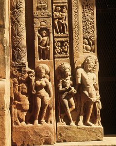 Relief från ingången till Vishnutemplet, ca 500 e.Kr av Indian School