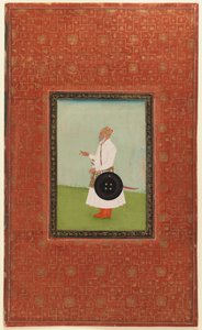 Ruh Allah Khan, 1875-1900 (ogenomskinlig wc & guld på papper) av Indian School