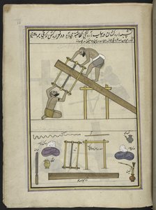Sågar,  86 teckningar inbundna i en volym som visar yrken och yrken i Kashmir, hantverkare visas i arbete med sina redskap och utrustning,  Av en Kashmir-konstnär, troligen i Srinagar, ca 1850-60 (gouache på papper) av Indian School
