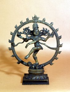 Shiva dansar i cirkeln av eld och krossar ondskans ande. 1700-talet. , Milano av Indian School