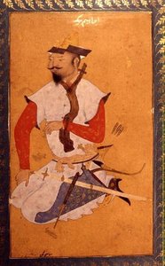 Turkoman Prisoner, från det stora Clive-albumet, 1500-talet av Indian School