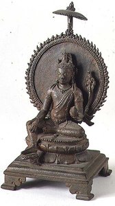 Vishnu, Pallava, Sydindien (brons) av Indian School