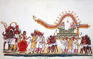 Bröllopsceremoni (wc på papper) (se även 908425-6) av Indian School