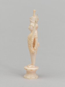 Vit bonde, schackpjäs, Indien, 1820 ca av Indian School