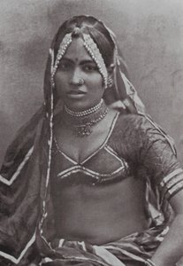 Bombay / Mumbai: En Marwar Lady (svartvitt foto) av Indian photographer