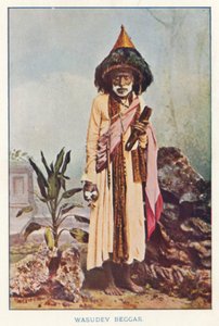 Indiska infödda: Wasudev Beggar (färgat foto) av Indian photographer