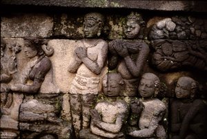 Detalj av exteriören, AD 778-850 vulkanisk sten