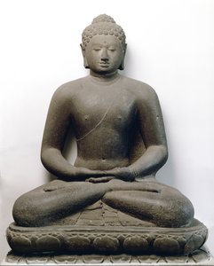 Amitabha från Borobudur (andesite) av Indonesian School