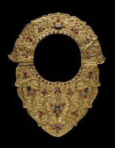 Halsband, Buleleng Regency, Bali, ca 1890 (guld, rubiner, safirer och diamanter)
