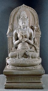 Prajnaparamita, gudinna för transendental visdom, ca 1300 (andesite)