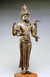 Shiva Mahadeva (brons, guld och silver)