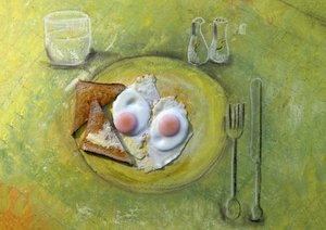 Frukost med stekt ägg av Ingrid Douglas