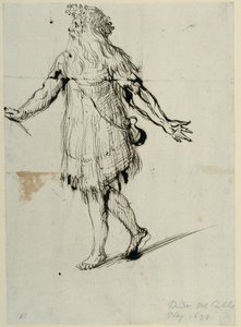 En druid, ca 1638 (penna och bläck på papper) av Inigo Jones
