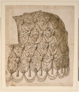 En hästkaparison (penna och bläck på papper) av Inigo Jones