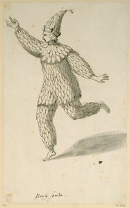 En luftig sprit (penna och bläck på papper) av Inigo Jones