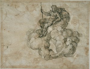 Apollo (penna och bläck på papper) av Inigo Jones