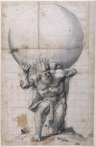 Atlas: bakre slutare eller scen för avlastning (penna och bläck på papper)
