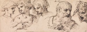 Fem klassiska huvuden av Inigo Jones