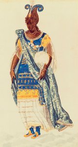 Masquer: a Daughter of Niger, ca 1608 (akvarell på papper)