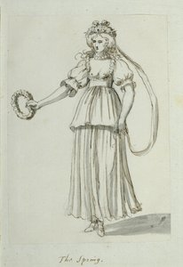 Våren (penna och bläck på papper) av Inigo Jones
