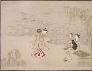 Skönheter vid havet av Ippitsusai Bunchō