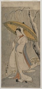 Segawa Kikunojo II som Heron Maiden (från serien Ichimura Theatre)
