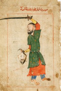 Stjärnbilden Perseus från boken med fasta stjärnor av Al-Sufi