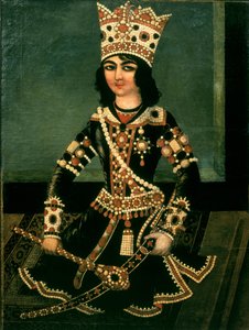 Porträtt av Abbas-Minza (ca 1783-1833), Prins av Persien, son till Shah Fath Ali (regerade 1797-1834)