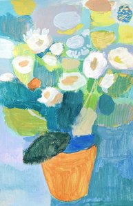 Färgglada krukblommor