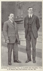 Arthur Griffith och Eamon de Valera av Irish Photographer